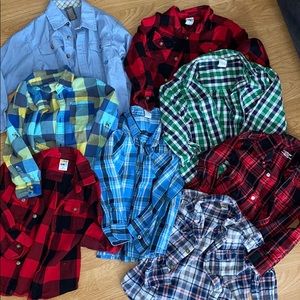 Boys size 5 button-up shirts